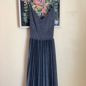 Anthropologie shimmer midi dress
